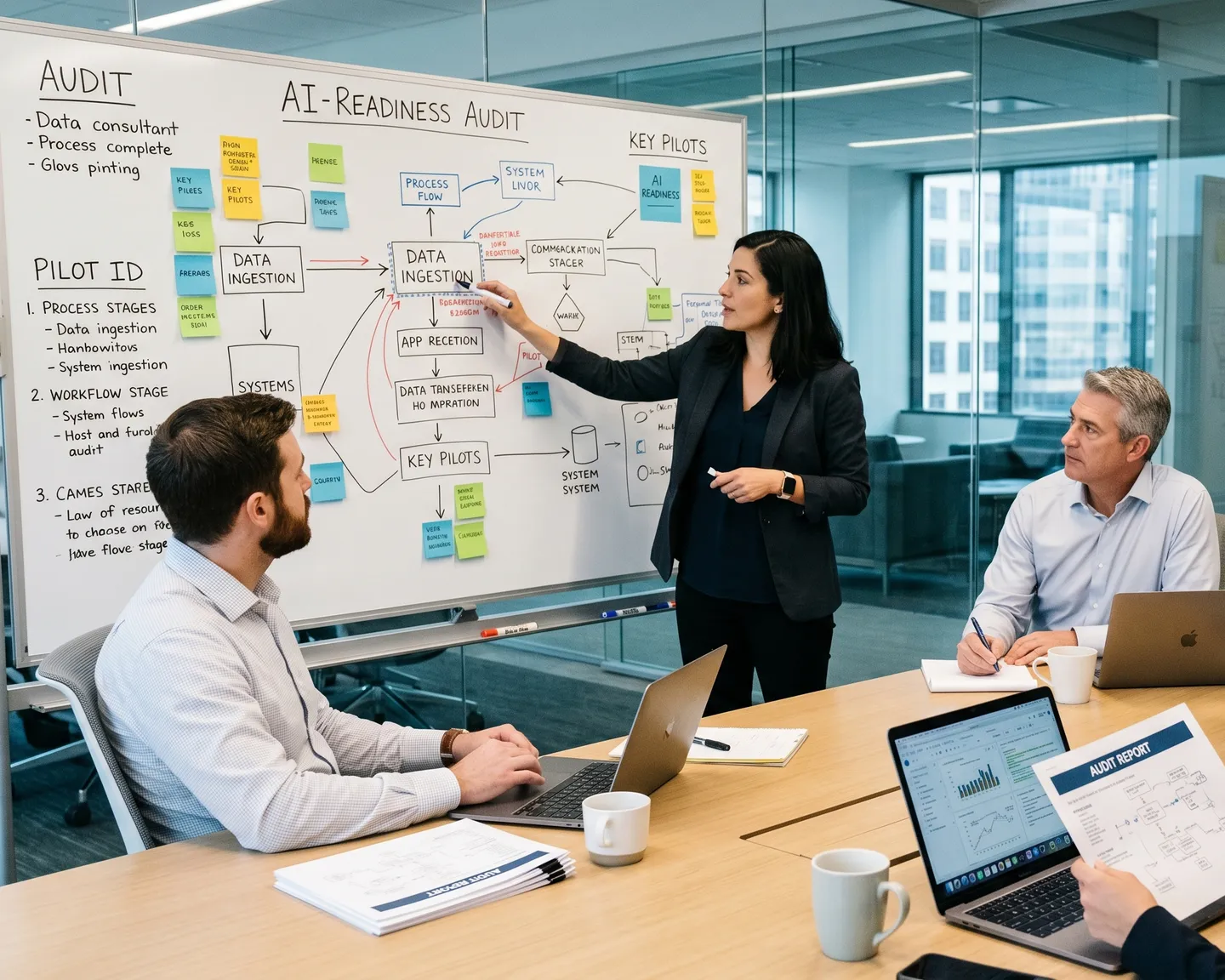 Step 1: AI-Readiness Audit and Pilot Identification.